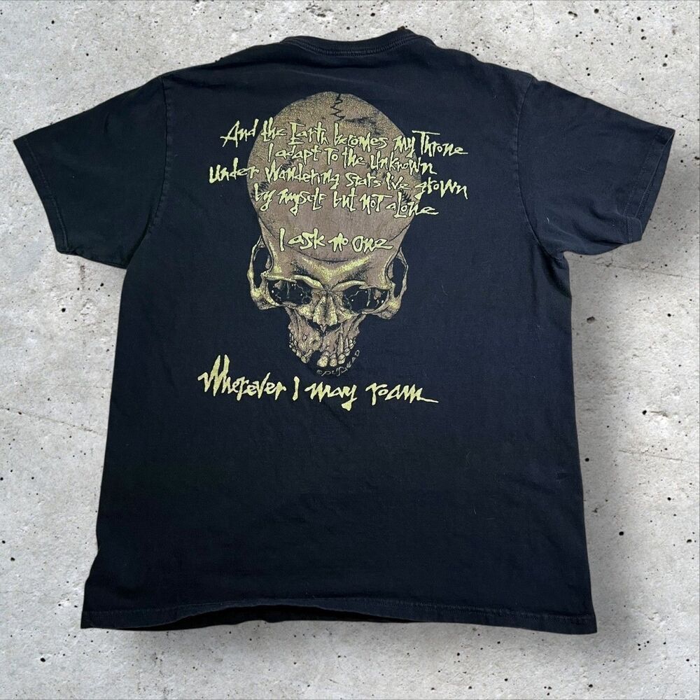 Metallica "Wherever I May Roam" T-Shirt Skull Snake Graphic Black Men's L - Picture 6 of 10